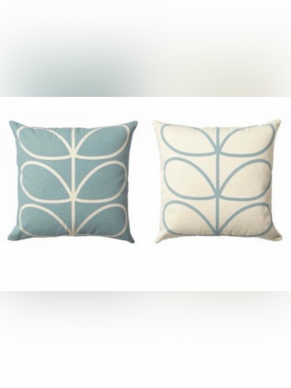 Linear Stem Cushion Orla Kiely - duck egg